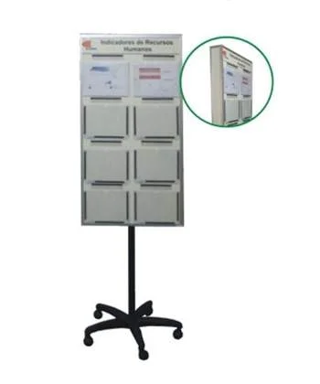 Quadro Giratório Branco Magnético 02 faces — REF. 3019
